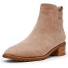 Anne Klein Women’s Shellby Ankle Boot(Sand Suede)