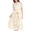 Anne Klein Womens Shirt Tea Dress(Light Dune)