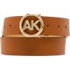 Anne Klein Women’s Solid Reversible Pant Belt(Latte)