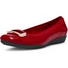 Anne Klein Women’s Uplift Ballet Flat(Deep Red)