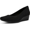 Anne Klein Women’s Wisher Wedge Pump(Black Knit)