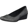 Anne Klein Women’s Wisher Wedge Pump(Pewter Stretch)