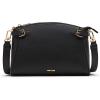 Anne Klein womens Anne Klein Belted Dome Crossbody(Black)