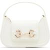 Anne Klein womens Anne Klein Crystal Horsebit Mini Top Handle With Convertible Strap(Anne White)
