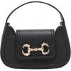 Anne Klein womens Anne Klein Crystal Horsebit Mini Top Handle With Convertible Strap(Black)