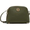 Anne Klein womens Anne Klein Dome Crossbody With Detachable Card Case(Olive)