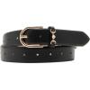 Anne Klein womens Anne Klein Horsebit Pant Belt(Black)
