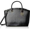 Anne Klein womens Anne Klein New Recruits Dome Satchel(Black)