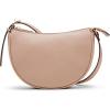 Anne Klein womens Anne Klein Sculpted Buckle Half Moon Crossbody(Timeless Taupe)