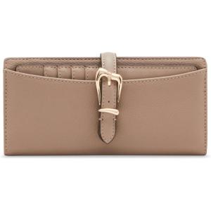 Anne Klein AK 2 piece gift set with sculpted buckle wallet(Beige)