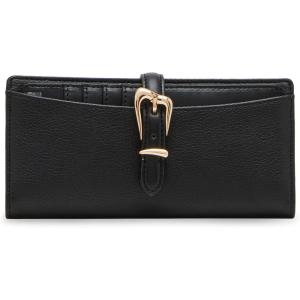 Anne Klein AK 2 piece gift set with sculpted buckle wallet(Black)
