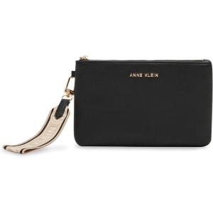 Anne Klein AK 3 piece pouch gift set with web detailing(Black)