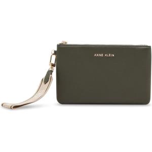 Anne Klein AK 3 piece pouch gift set with web detailing(Dark Olive)