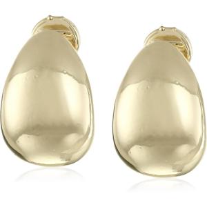 Anne Klein Clip Top Hoop Earrings(Gold Tone)