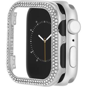 Anne Klein Premium Crystal Bumper, Compatible with Apple Watch, Seamless Fit, Easy Installation, Bumper for Apple Watch(Silver-Tone)