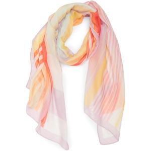Anne Klein Stripe Oblong Pashmina Shawl Wrap Scarf, Pink