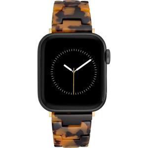 Anne Klein Women’s Acetate Fashion Band for Apple Watch Secure, Adjustable, Apple Watch Band Replacement, Fits Most Wrists(Brown)