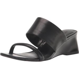 Anne Klein Women’s Gigi Wedge Sandal(Black)
