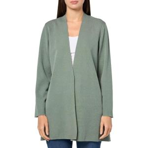 Anne Klein Womens Nappa Kissing Front Cardigan(Eucalyptus)