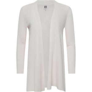Anne Klein Womens Nappa Kissing Front Cardigan(White Dove)
