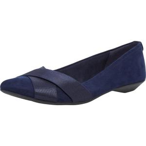 Anne Klein Women’s Oalise Ballet Flats(Navy)