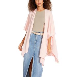 Anne Klein Women’s Open Front Poncho Cape(Blush)