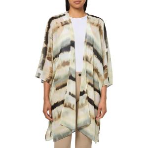 Anne Klein Women’s Oversized Sheer Cardigan(White Dove Multi)