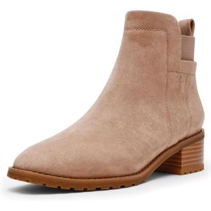 Anne Klein Women’s Shellby Ankle Boot(Sand Suede)