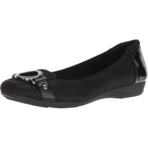 Anne Klein Women’s Umeko Ballet Flat(Black/Multi Fabric)
