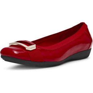 Anne Klein Women’s Uplift Ballet Flat(Deep Red)