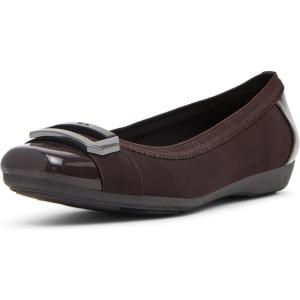 Anne Klein Women’s Uplift Ballet Flat(Espresso Stretch)