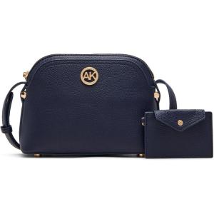 Anne Klein womens Anne Klein Dome Crossbody With Detachable Card Case(Distant Mountain)