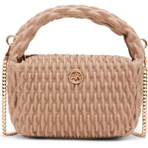 Anne Klein womens Anne Klein Rounded Mini Ruched Crossbody(Mink)