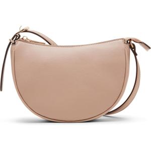 Anne Klein womens Anne Klein Sculpted Buckle Half Moon Crossbody(Timeless Taupe)