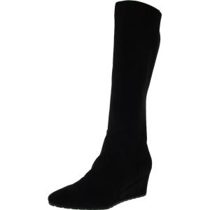 Anne Klein womens Vella(Black Suede)