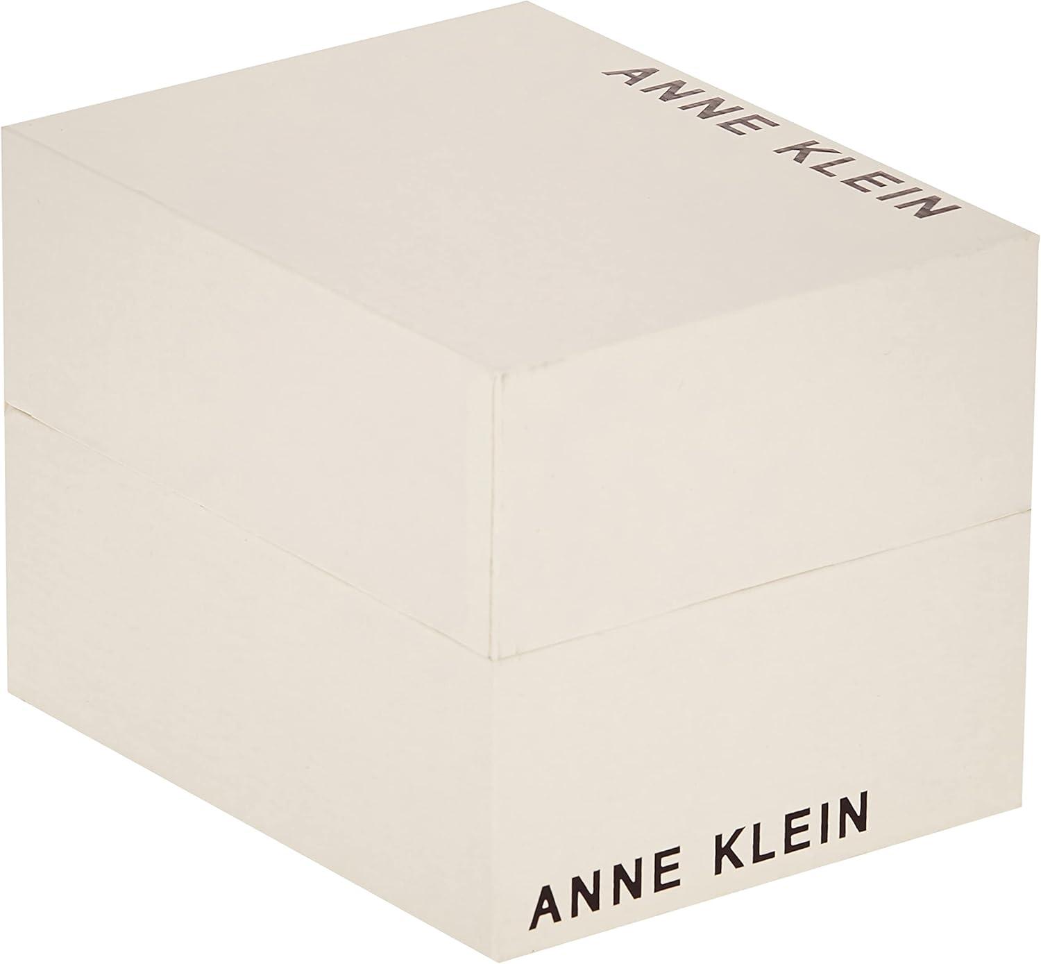 imageAnne Klein Womens Leather Strap WatchCreamGold