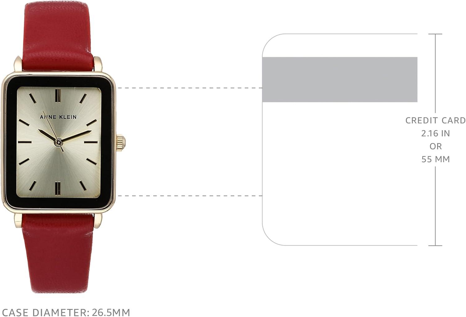 imageAnne Klein Womens Strap Watch AK3702RedGold