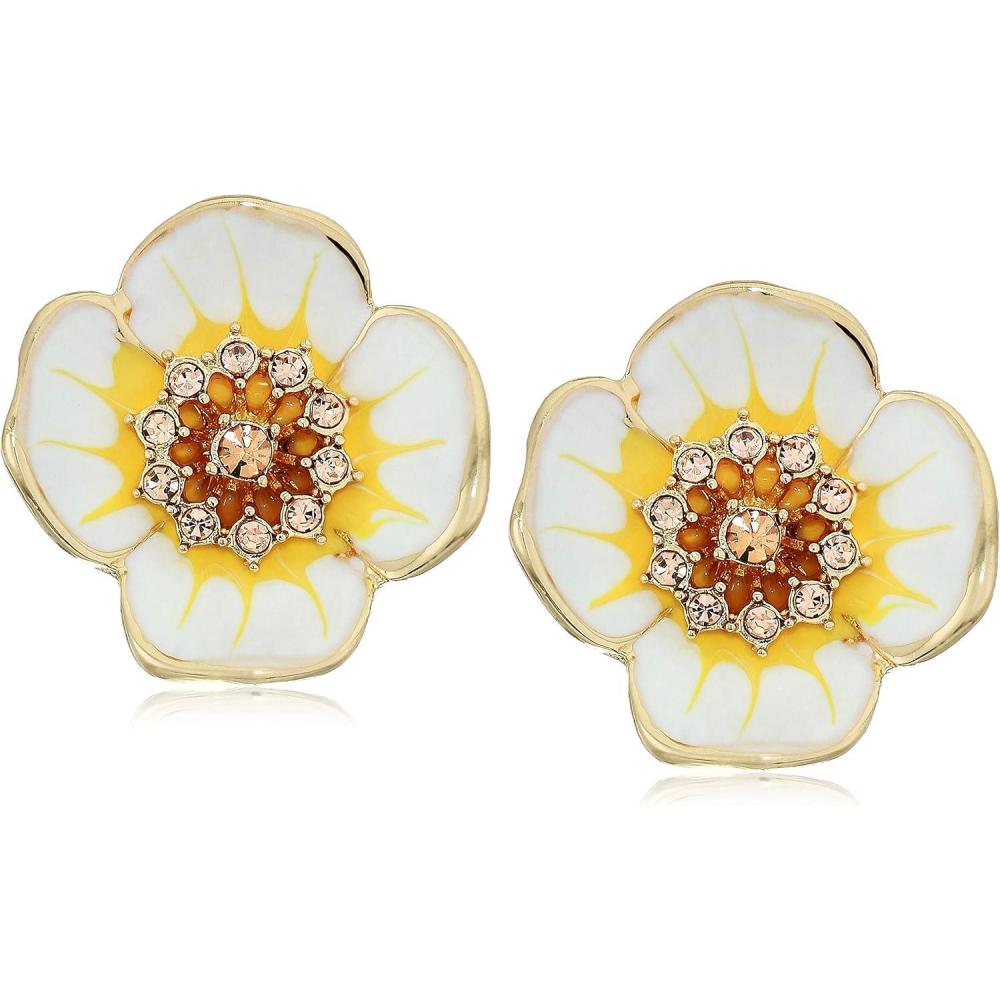 imageAnne Klein CE FLOWER BUTTON GLDWHITE MLT ONE SIZE 60538316I15