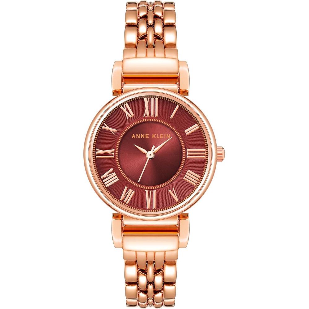imageAnne Klein Womens Bracelet WatchBurgundyRose Gold
