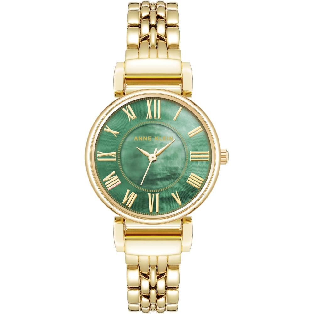 imageAnne Klein Womens Bracelet WatchGoldEmerald Green