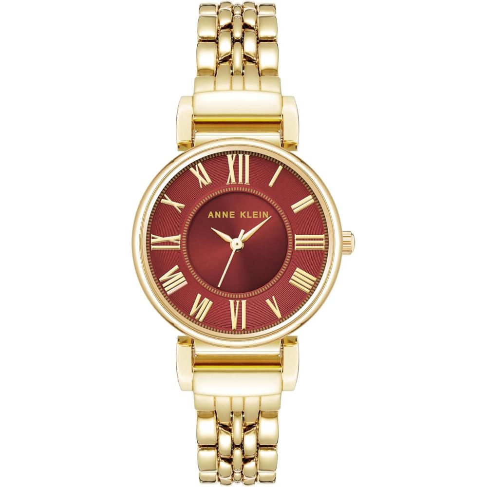 imageAnne Klein Womens Bracelet WatchGoldRed