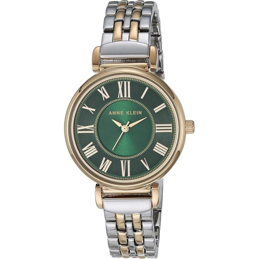 imageAnne Klein Womens Bracelet WatchTwo ToneGreen