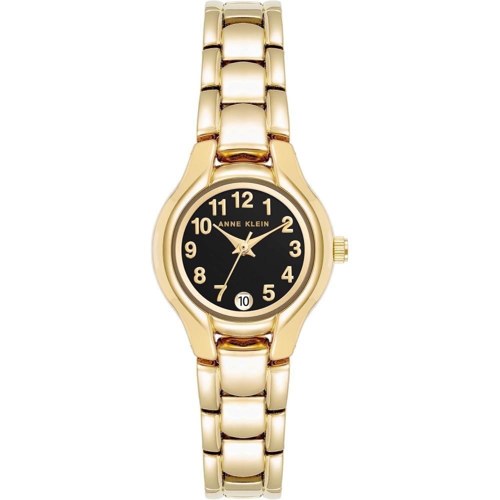 imageAnne Klein Womens Date Function Bracelet WatchGoldBlack