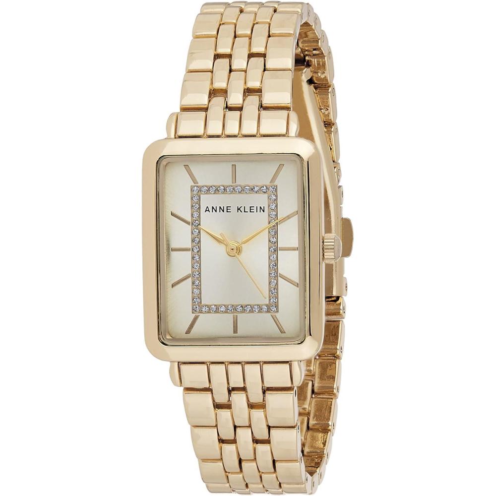 imageAnne Klein Womens Glitter Accented Bracelet WatchGold