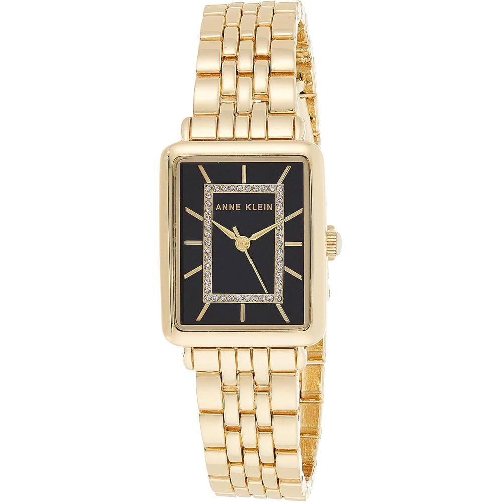 imageAnne Klein Womens Glitter Accented Bracelet WatchGoldBlack