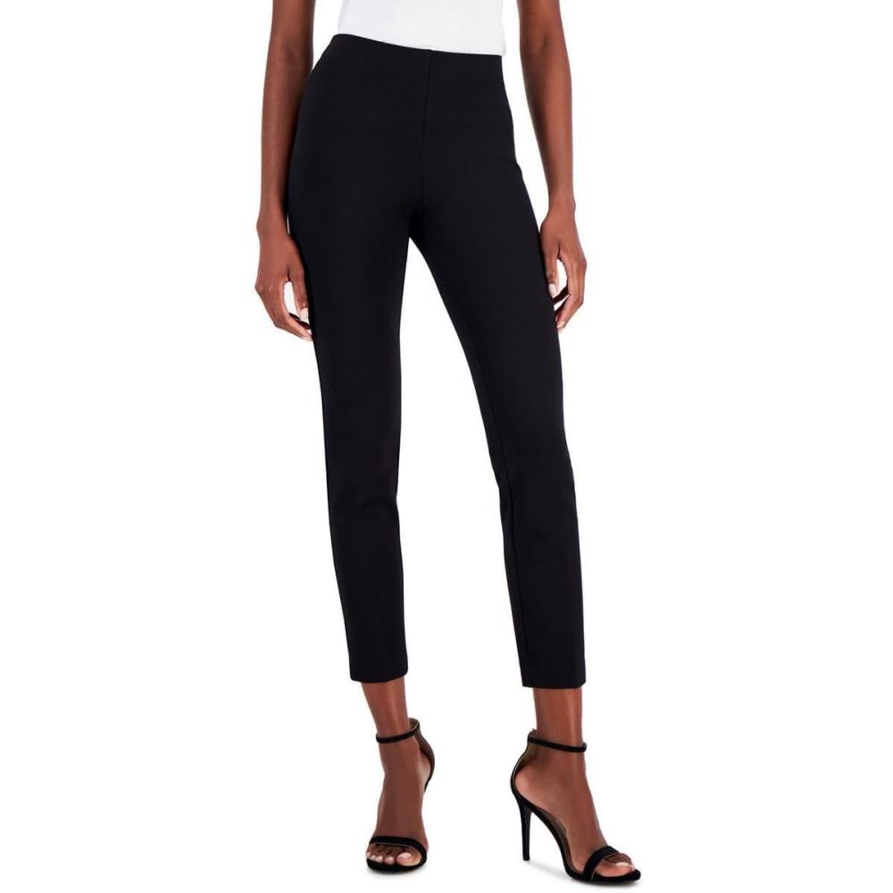 imageAnne Klein Womens Hollywood Slim Leg Pullon AnkleLength PantAsphalt