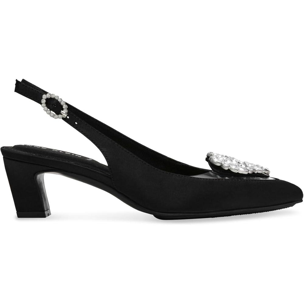 imageAnne Klein Womens InvitingBlack Suede