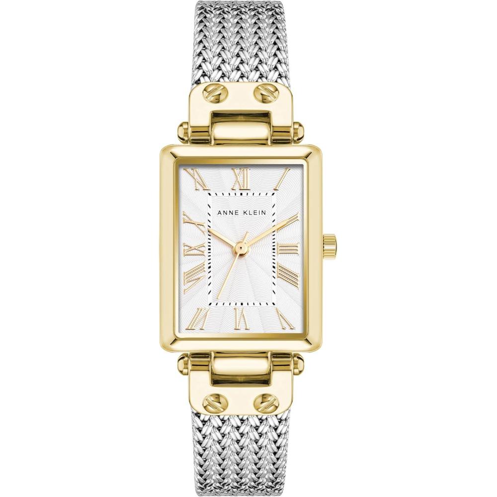 imageAnne Klein Womens Mesh Bracelet WatchSilverGold