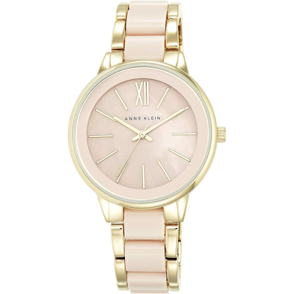imageAnne Klein Womens Resin Bracelet WatchBlush PinkGold