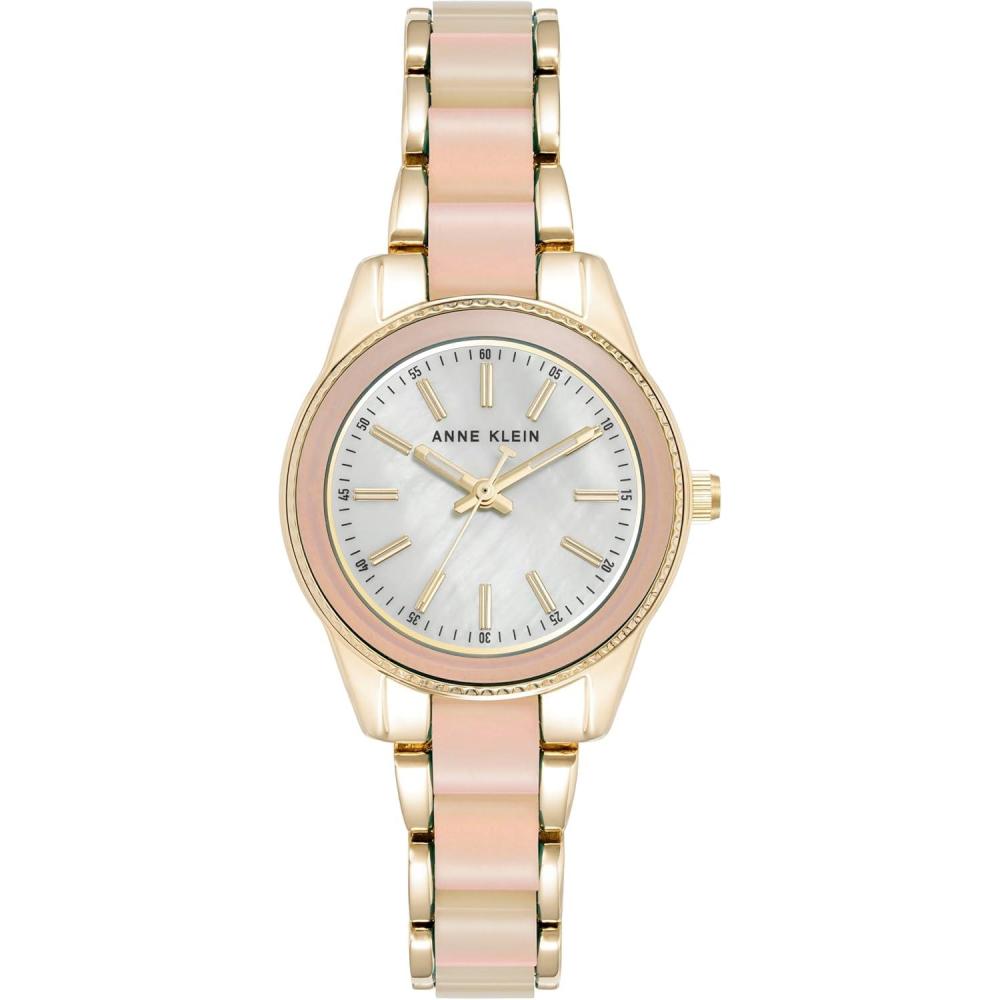 imageAnne Klein Womens Resin Bracelet WatchGoldIridescent White 2
